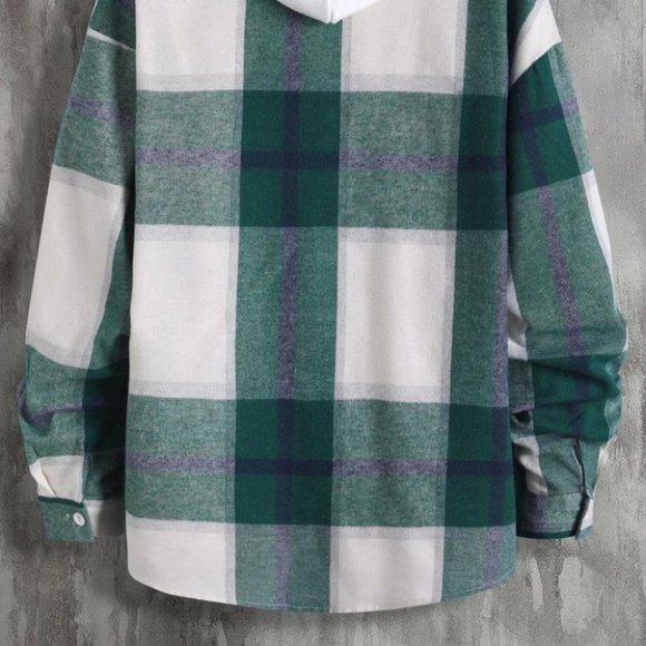 Green Mens Shirt Jacket - Picture 4 of 6